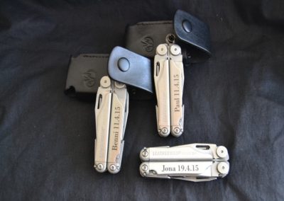 Leatherman-Taschenmesser-gravieren